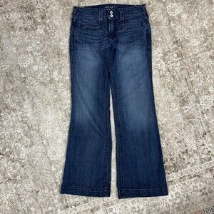 Ariat Dark Wash Blue Flare jeans trouser fit darling on